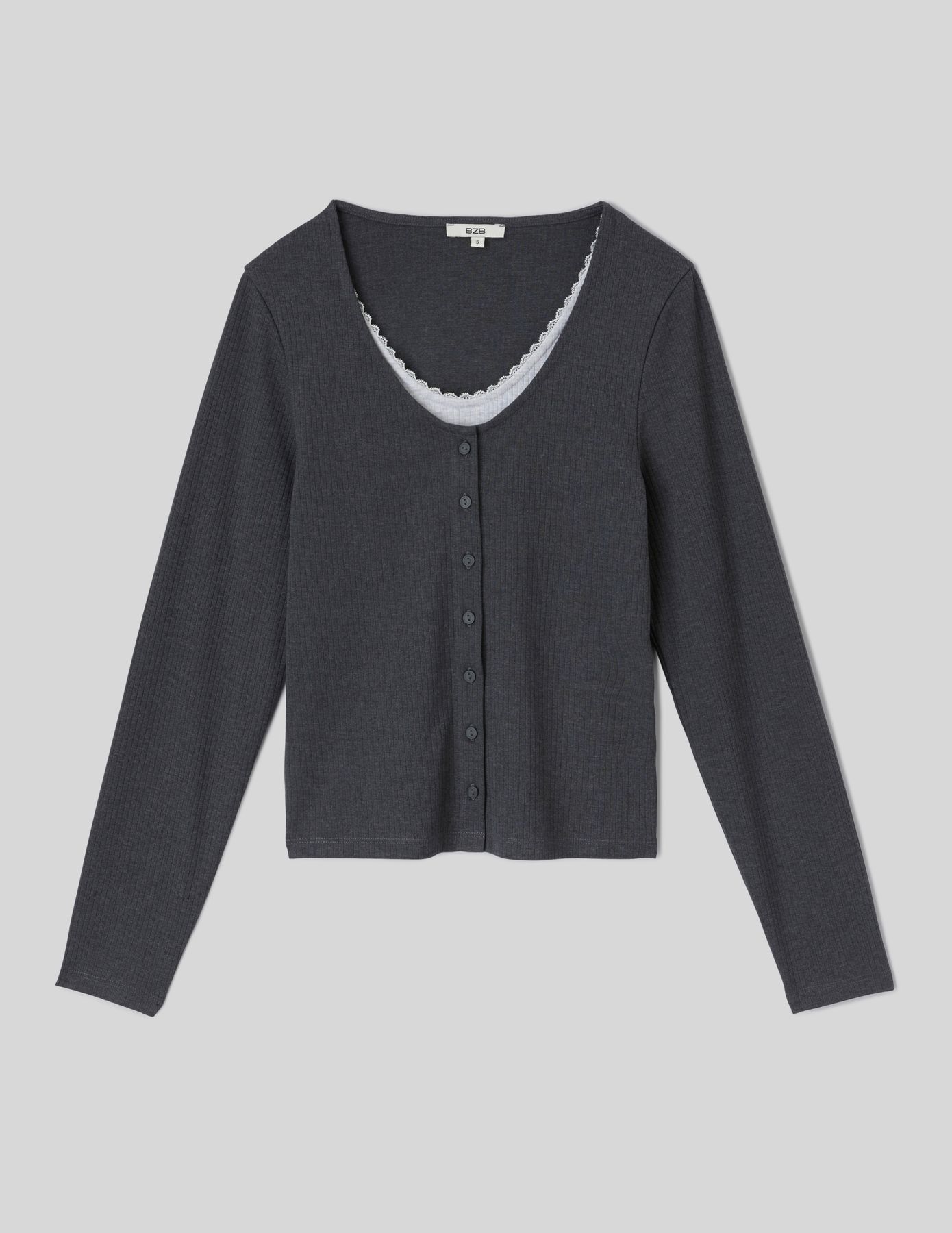 T-shirt manches longues superpos&eacute;