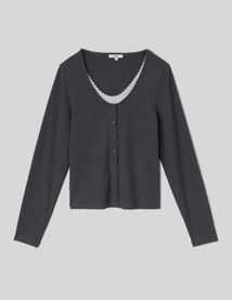 T-shirt manches longues superpos&eacute;