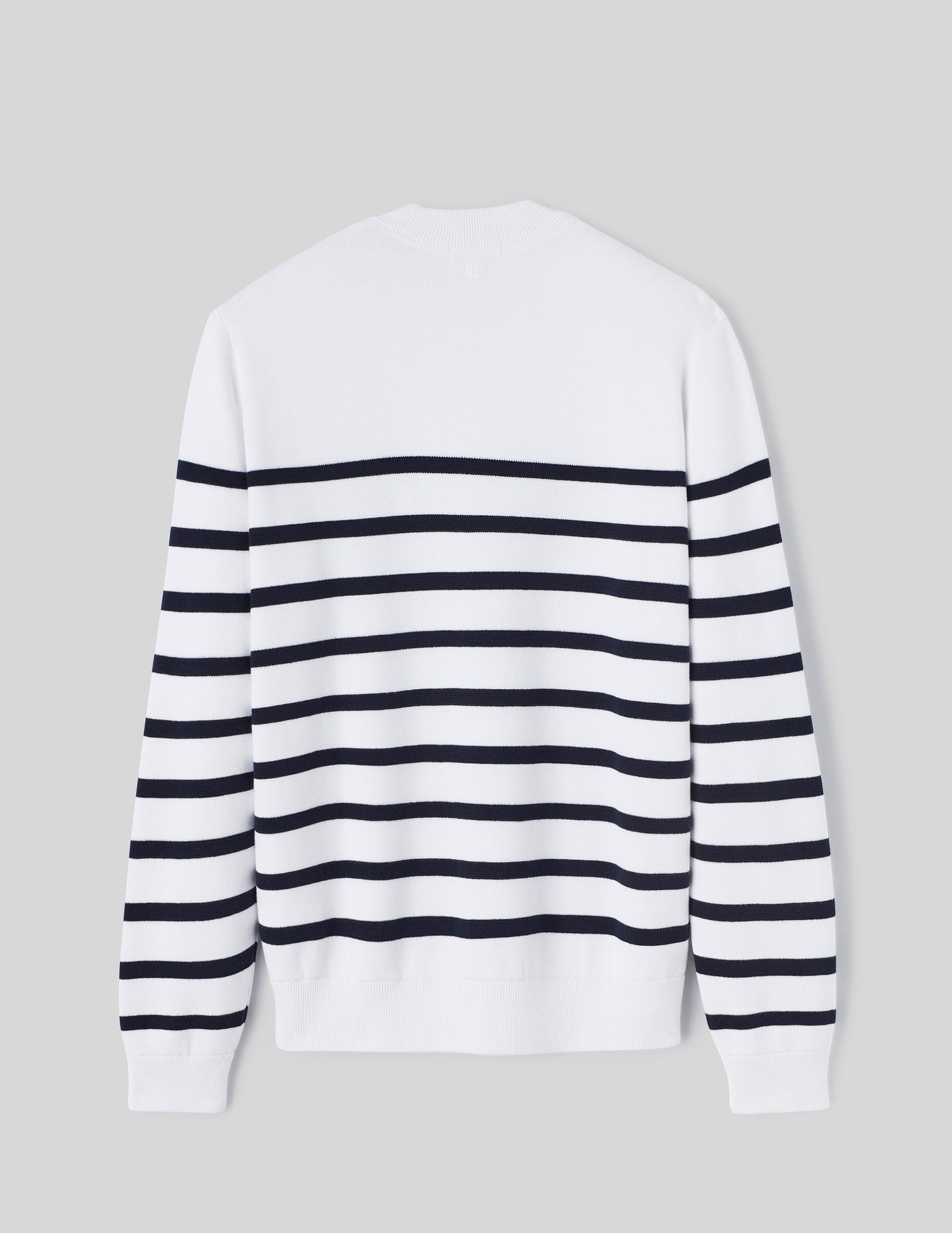 Pull col rond marinière