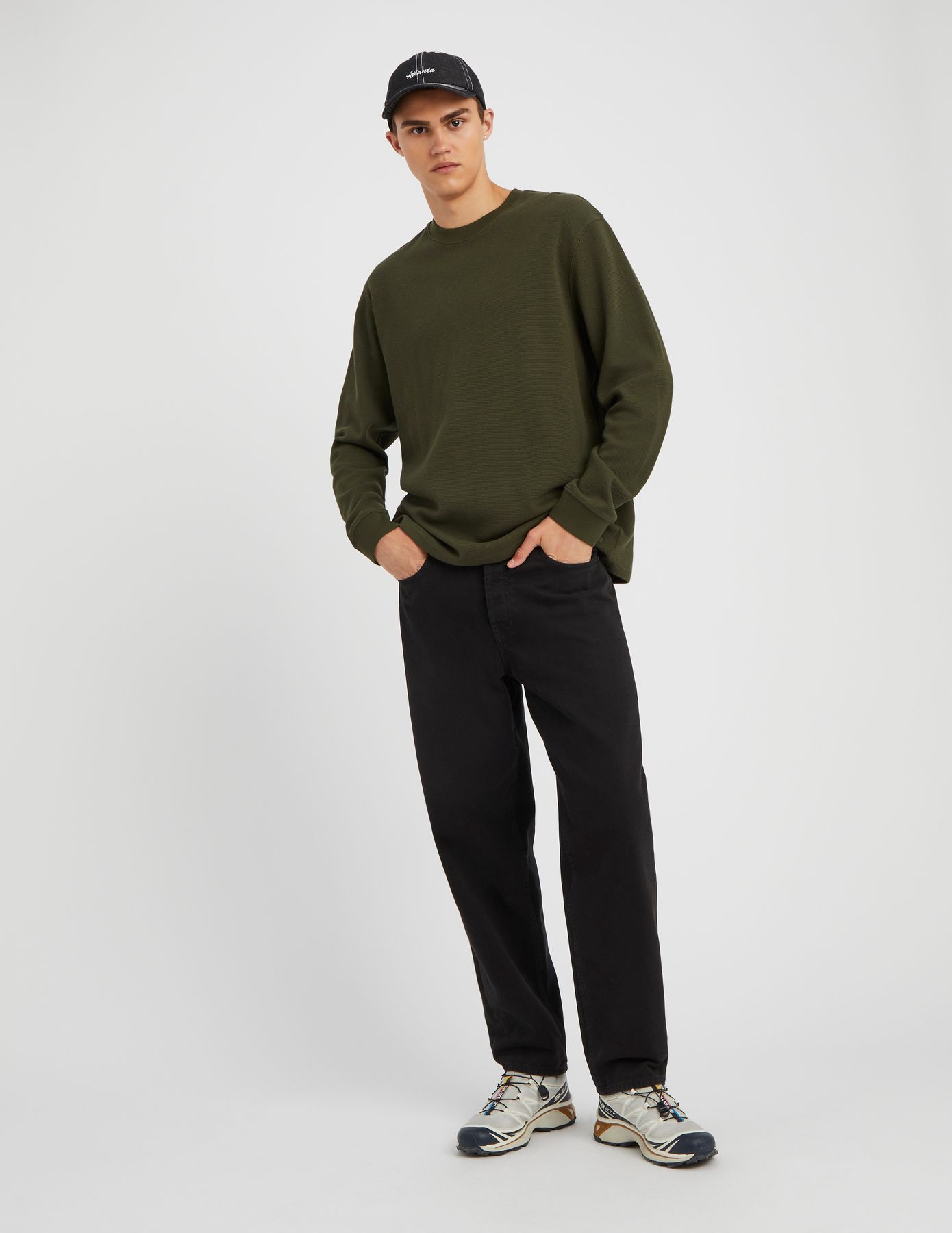 T-shirt gaufr&eacute; manches longues