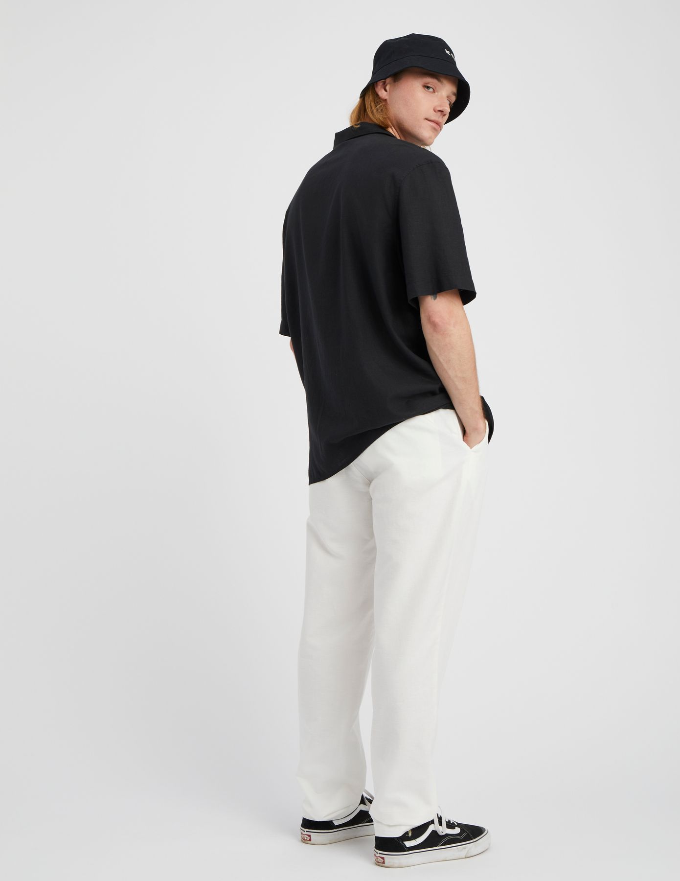 Pantalon de ville coton lin