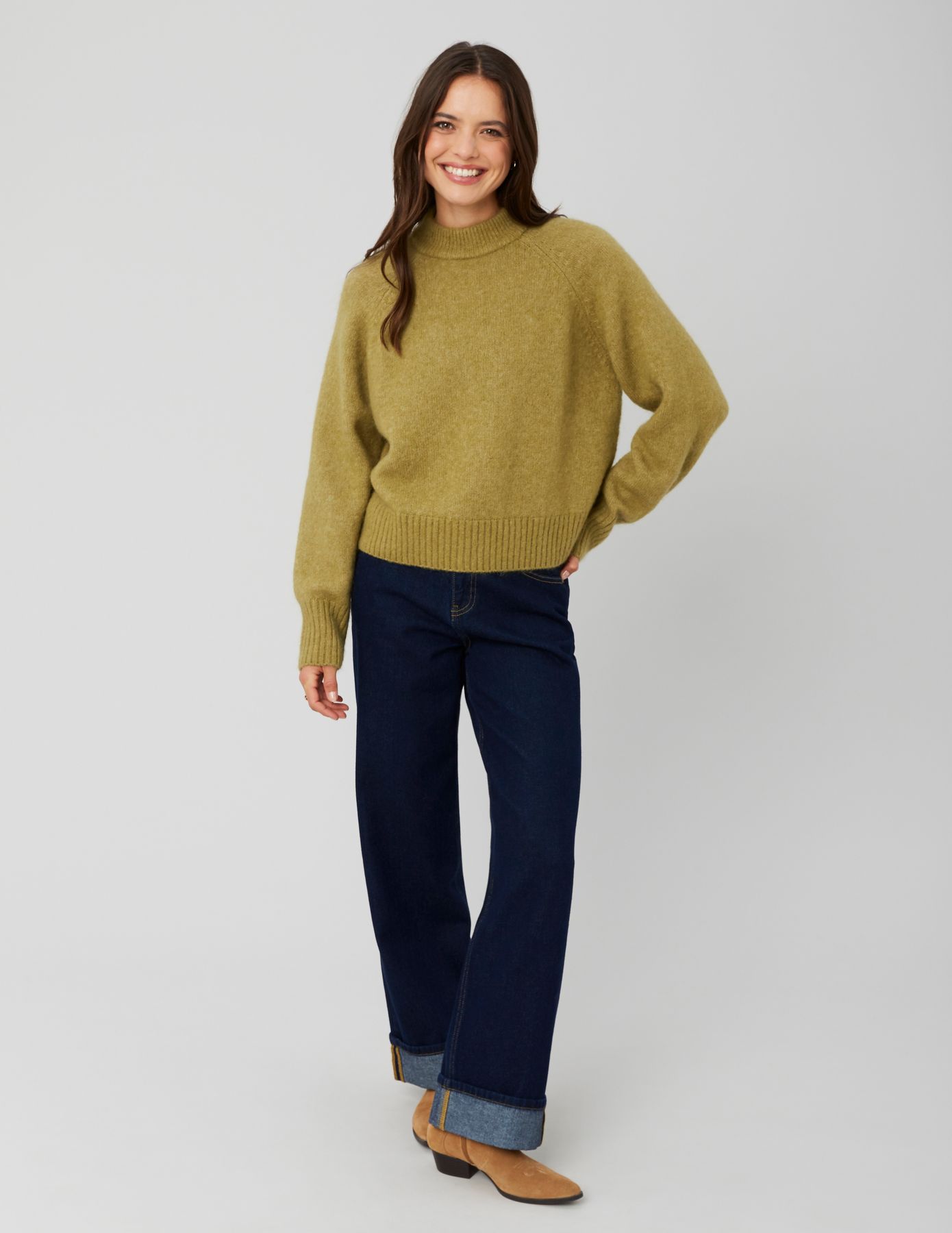 Pull premium col montant