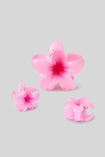 Lot de 3 pinces fleurs