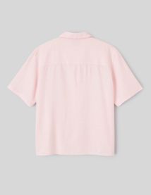 Chemise manches courtes mati&egrave;re fantaisie