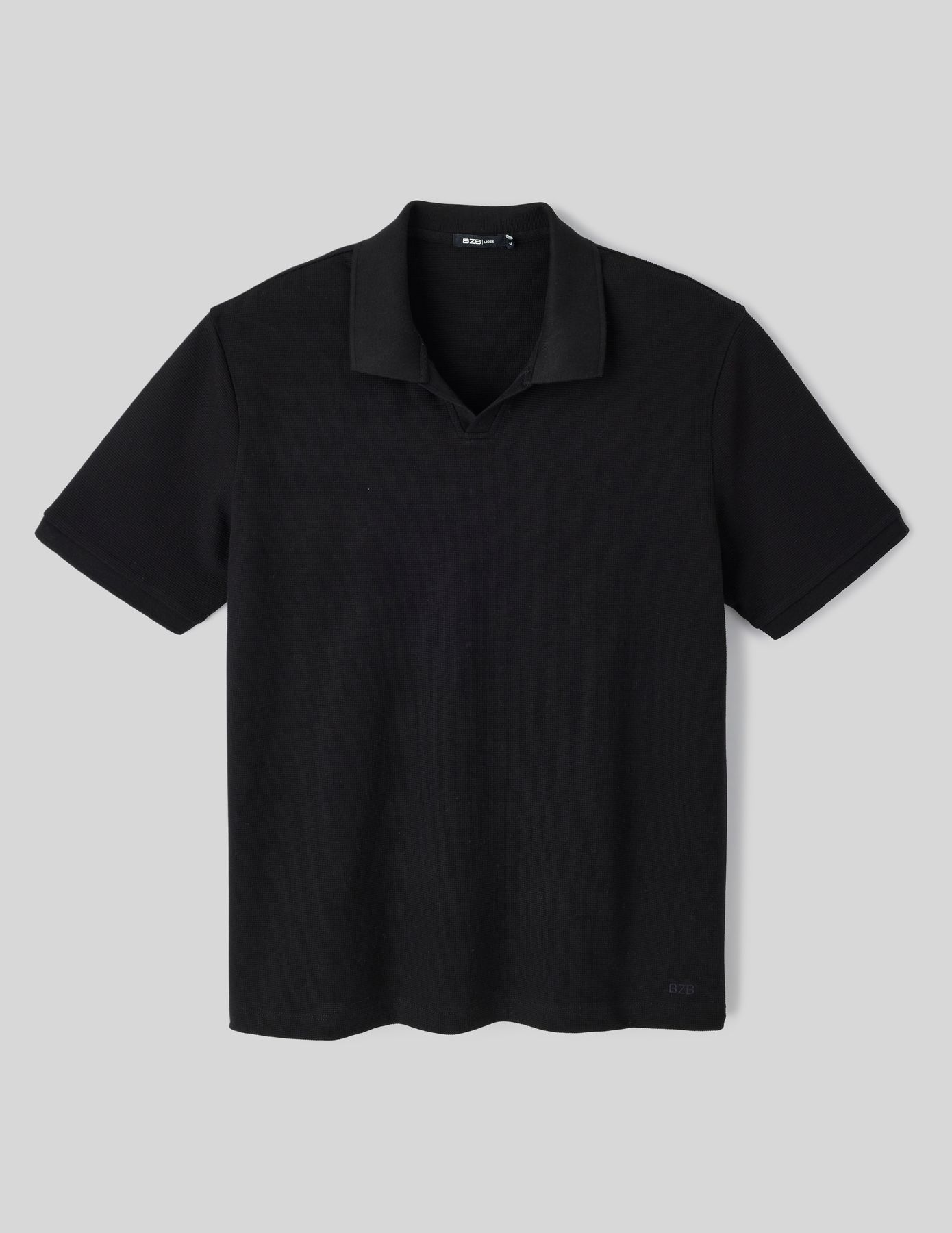 Polo matière fantaisie