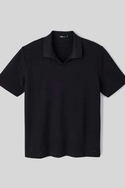 Polo matière fantaisie