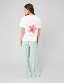 Pantalon large ray&eacute;