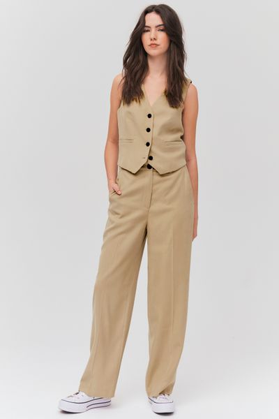 Pantalon tailleur droit