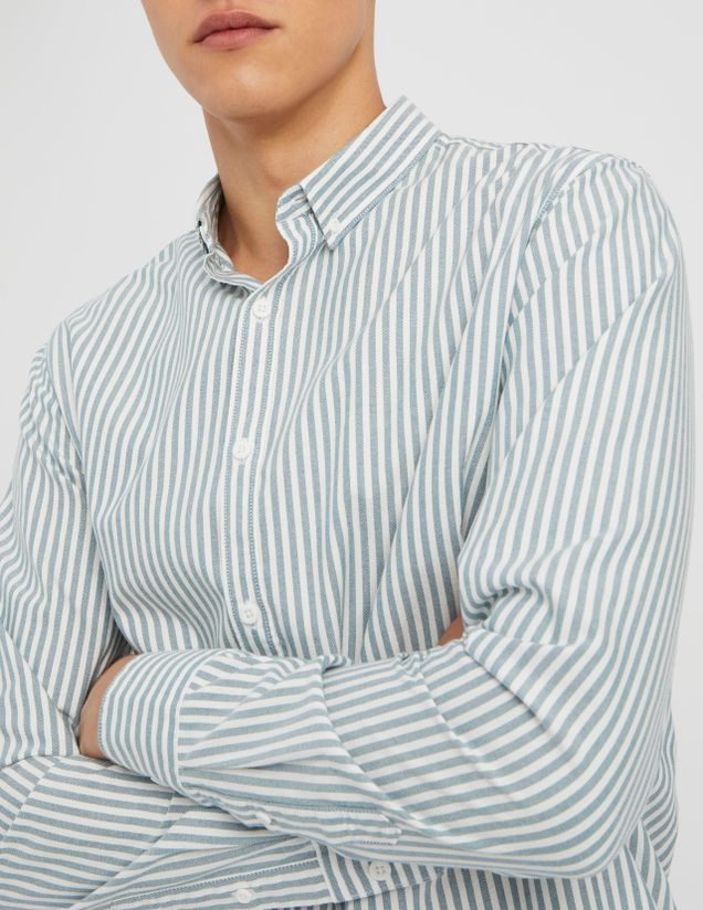 Chemise rayée droite