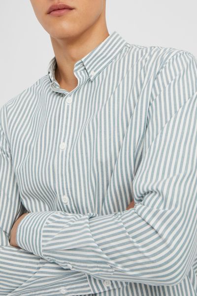 Chemise rayée droite