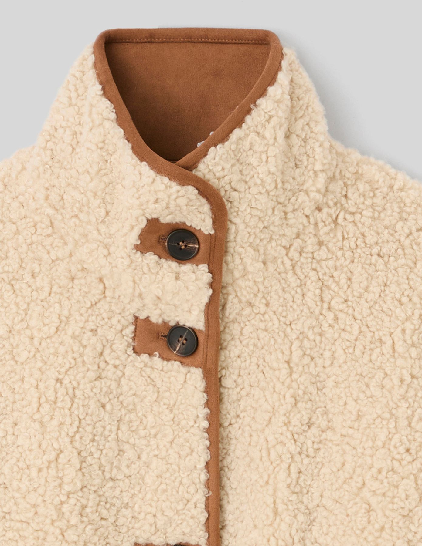 Veste en sherpa r&eacute;versible