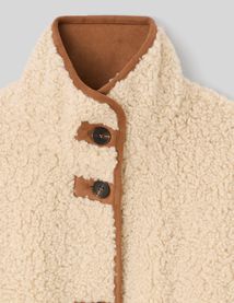 Veste en sherpa r&eacute;versible