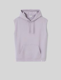 Sweat sans manches à capuche