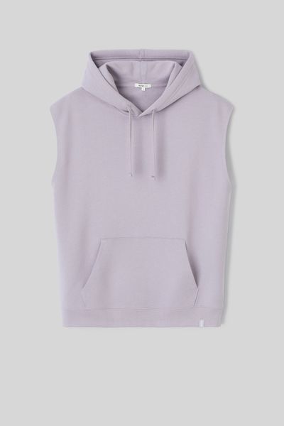 Sweat sans manches à capuche