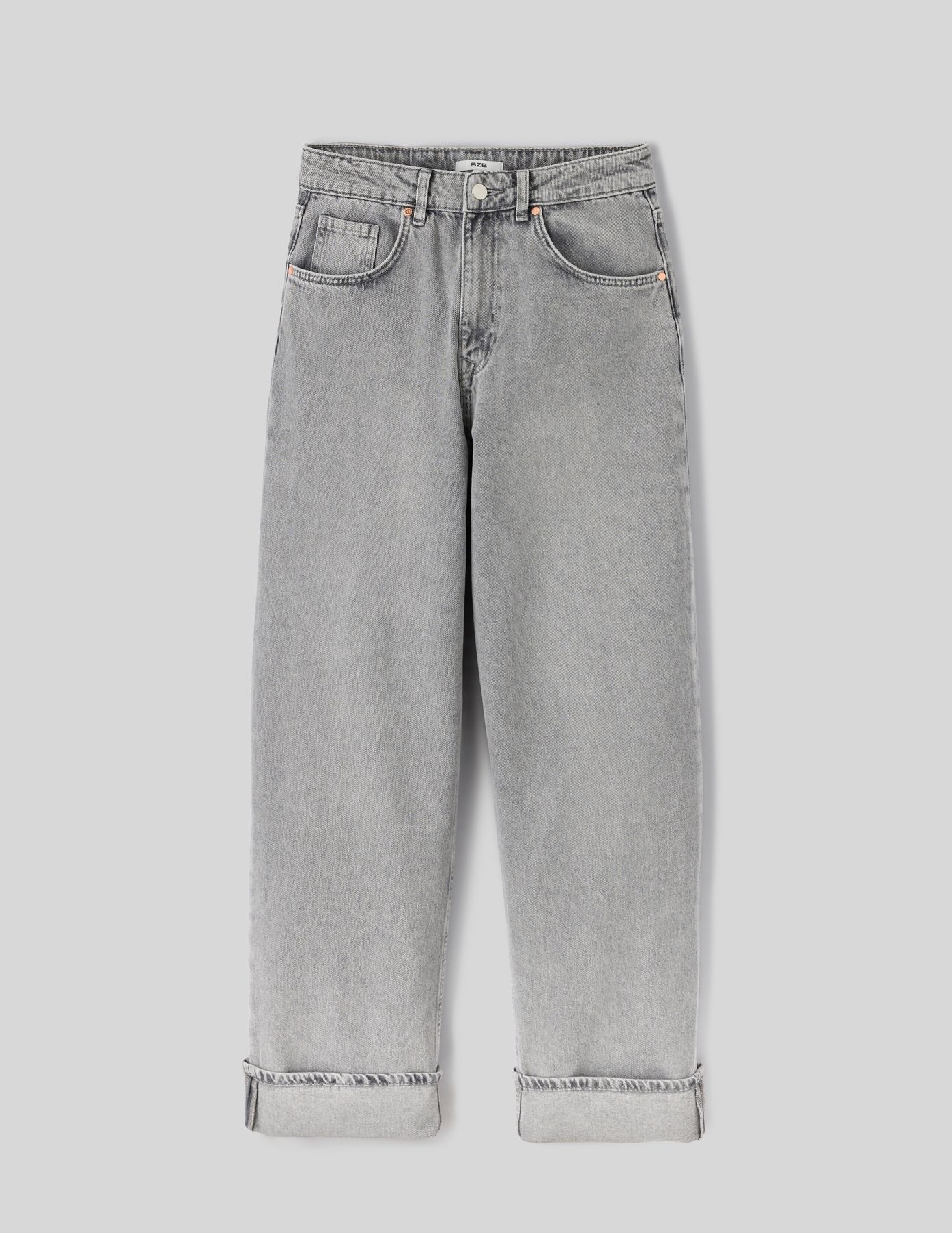 Jean baggy à revers
