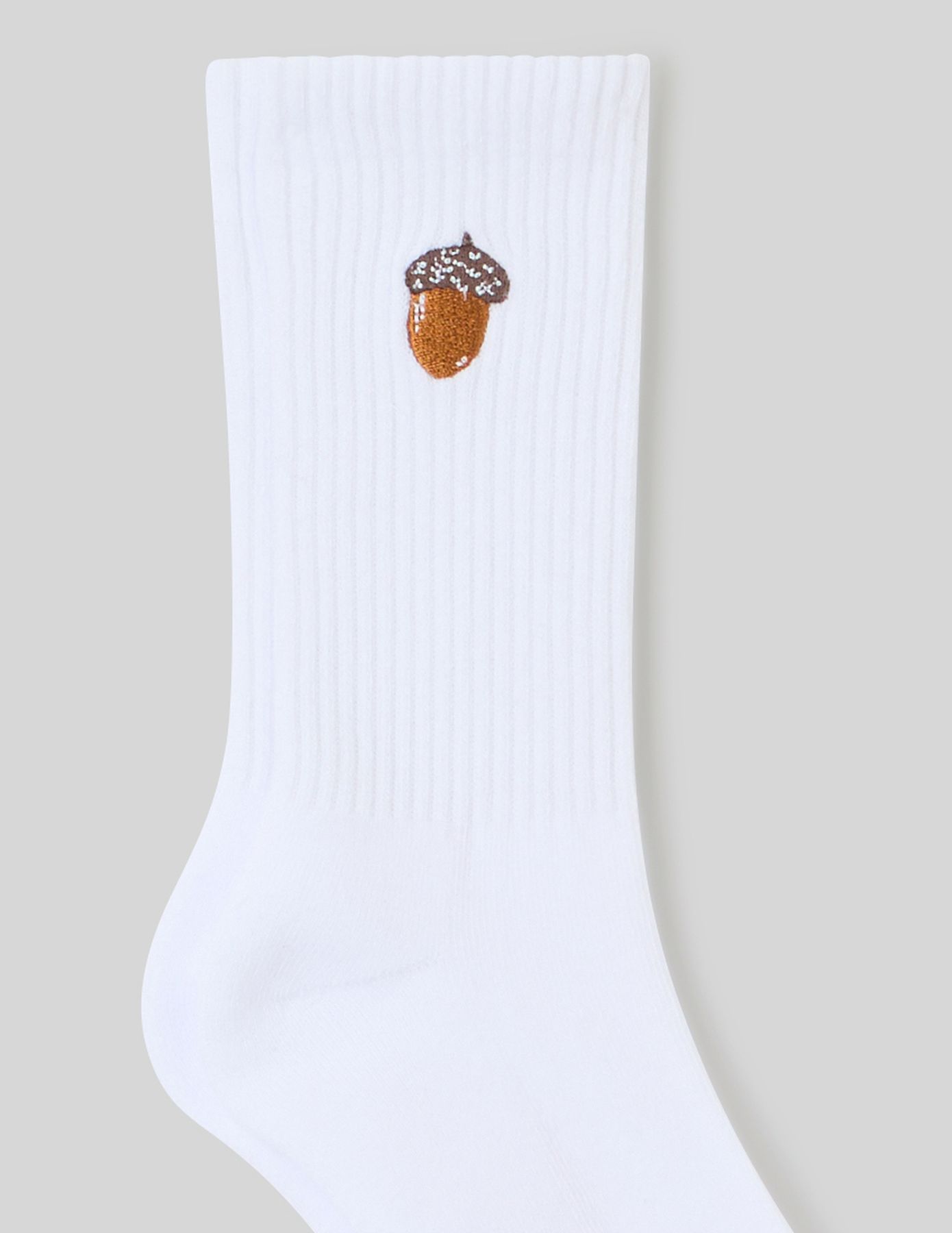 Chaussette unitaire broderie