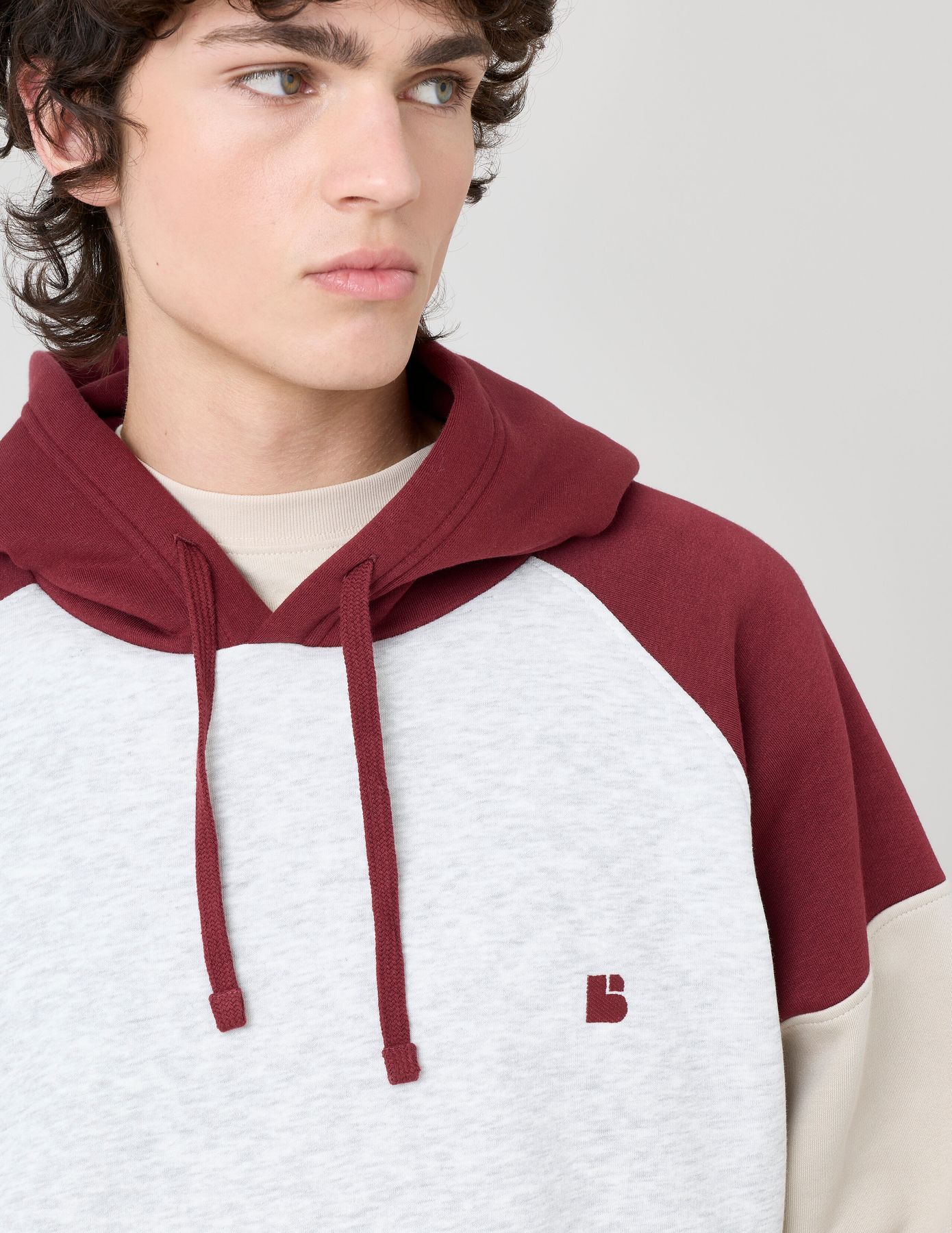 Sweat colorblock à capuche