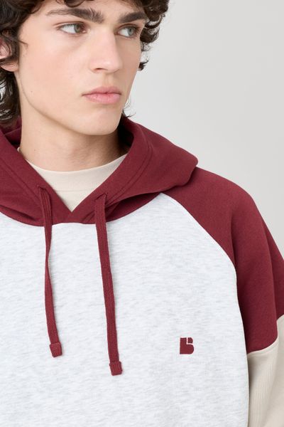 Sweat colorblock à capuche