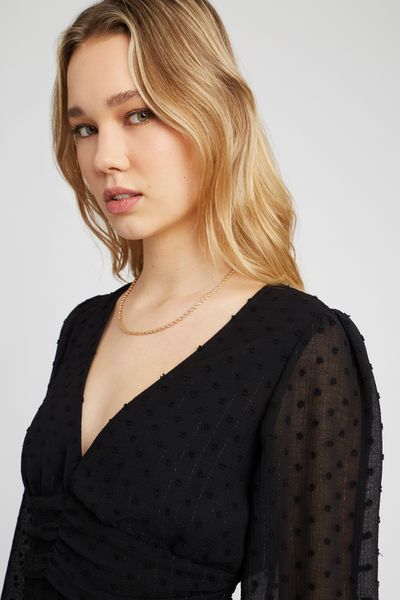 Robe courte en plumetis