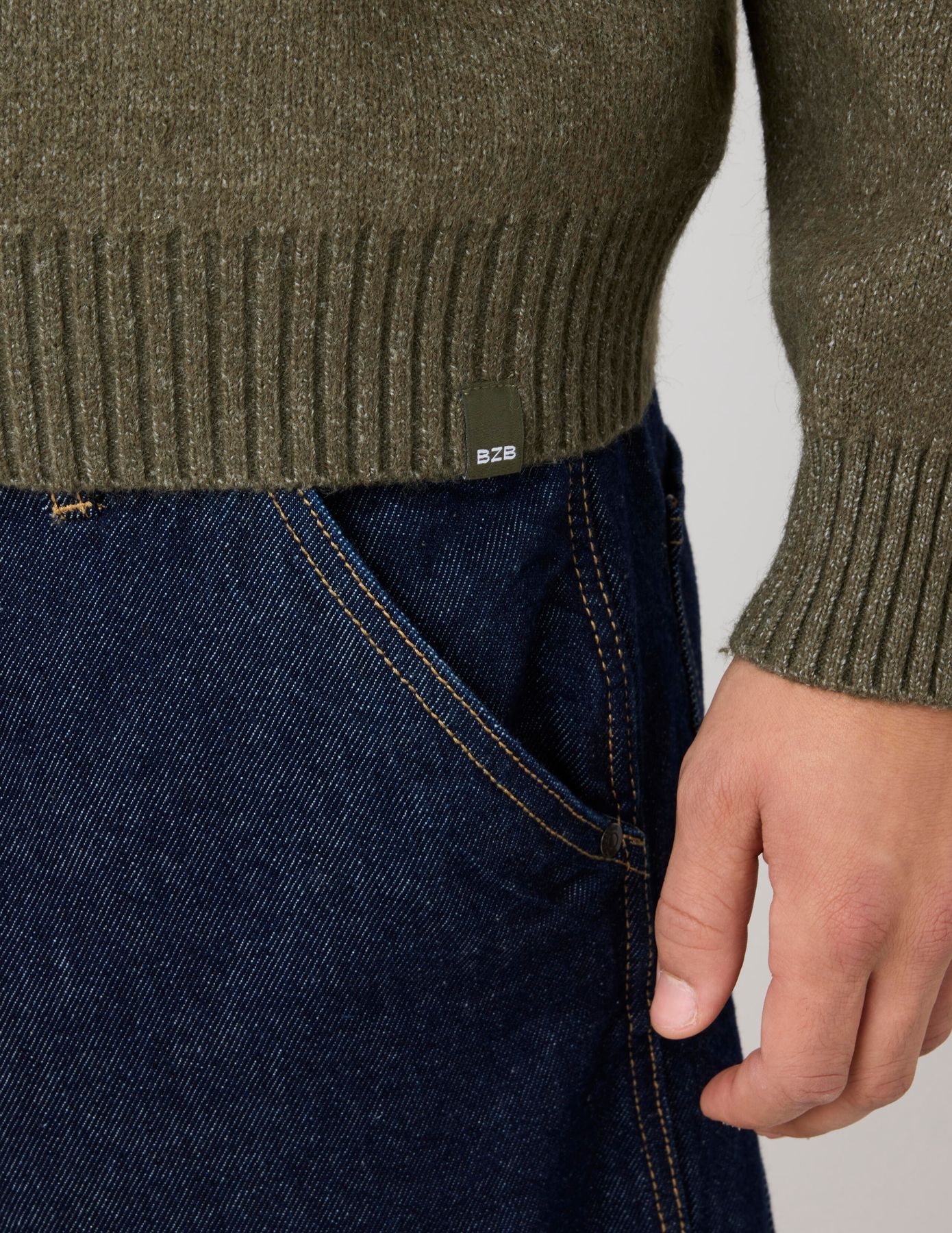 Pull col polo zippé