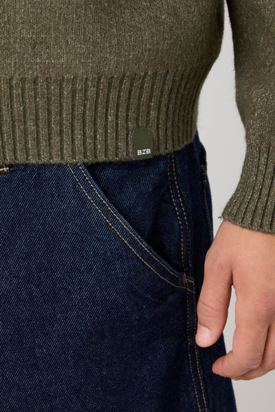 Pull col polo zippé