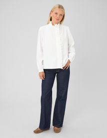 Blouse velours c&ocirc;tel&eacute;
