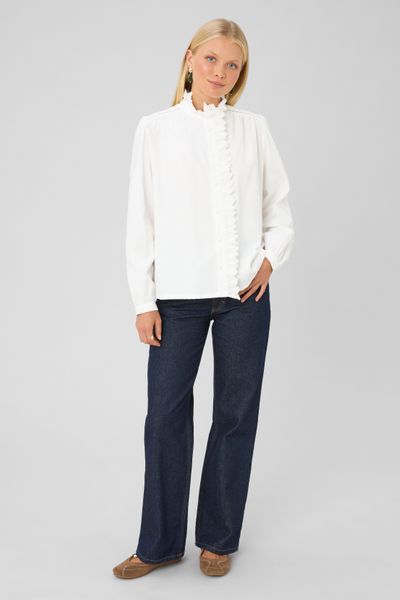 Blouse velours c&ocirc;tel&eacute;