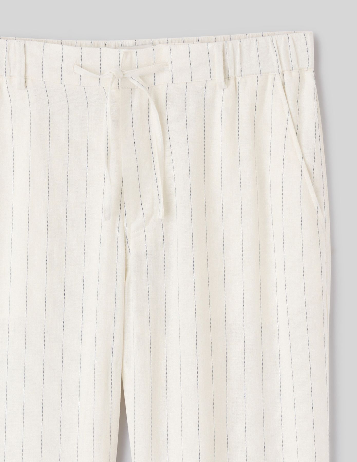 Pantalon ray&eacute; en lin