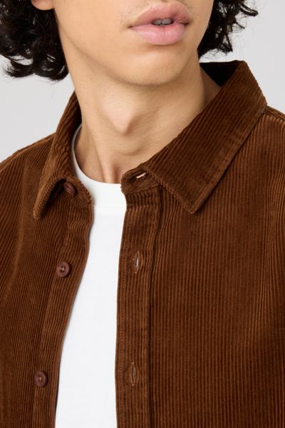 Chemise droite en velours