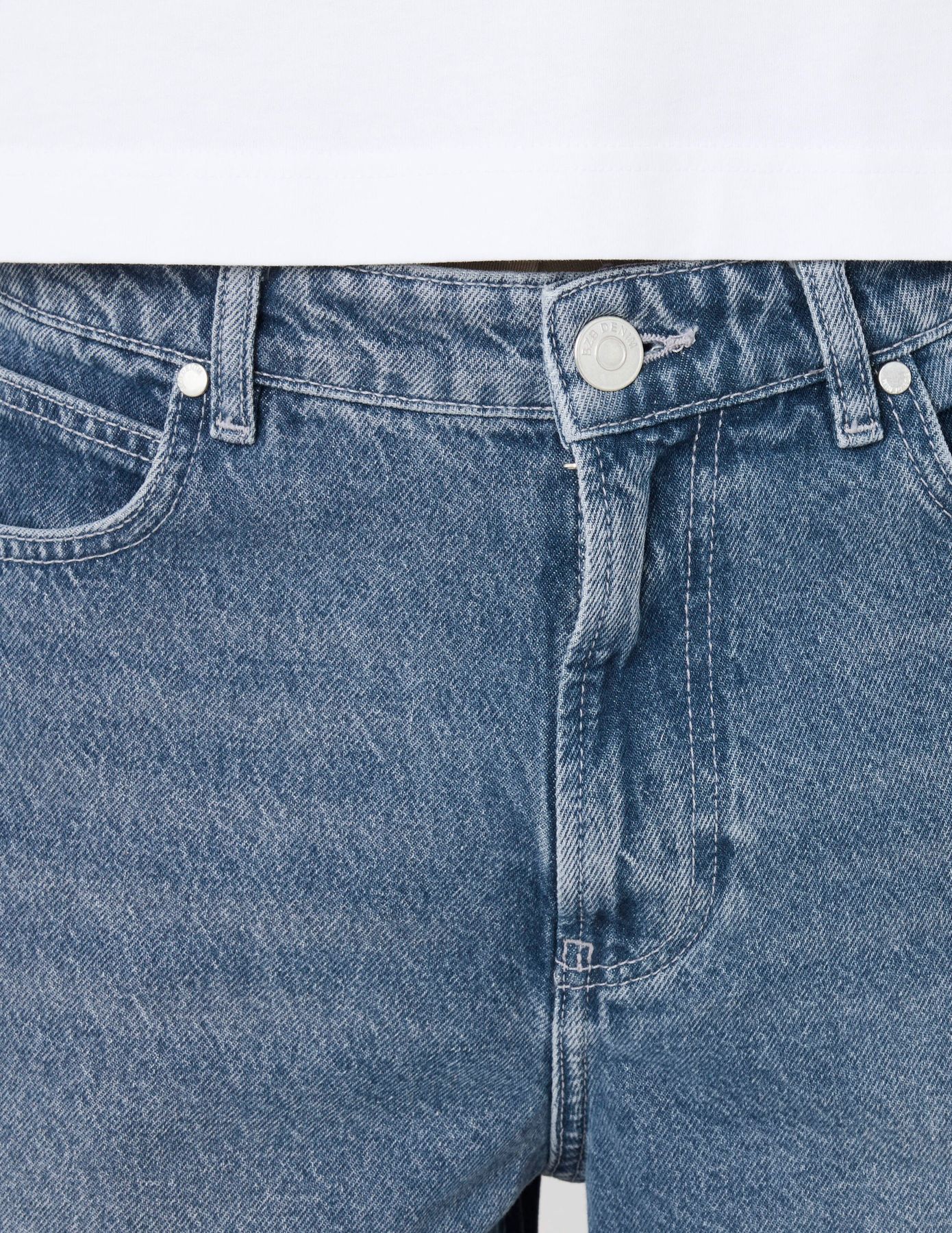 Pantalon jean loose bluegrey