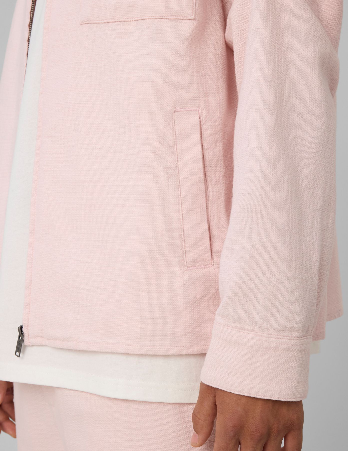 Veste zipp&eacute;e textur&eacute;e