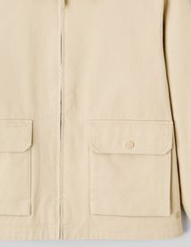 Veste zippée col velours