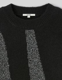 Pull col rond paillet&eacute;