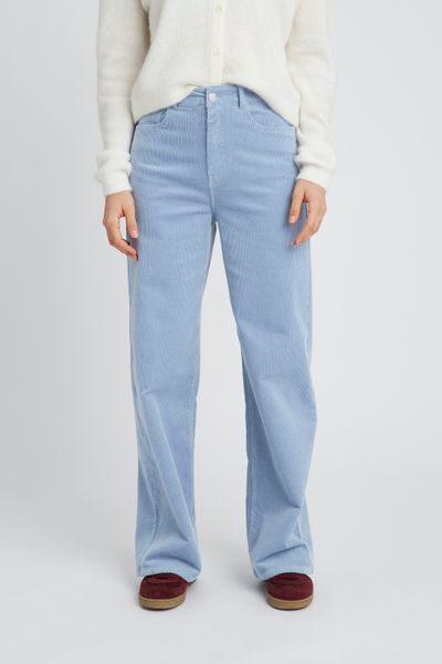 Pantalon wide leg en velours