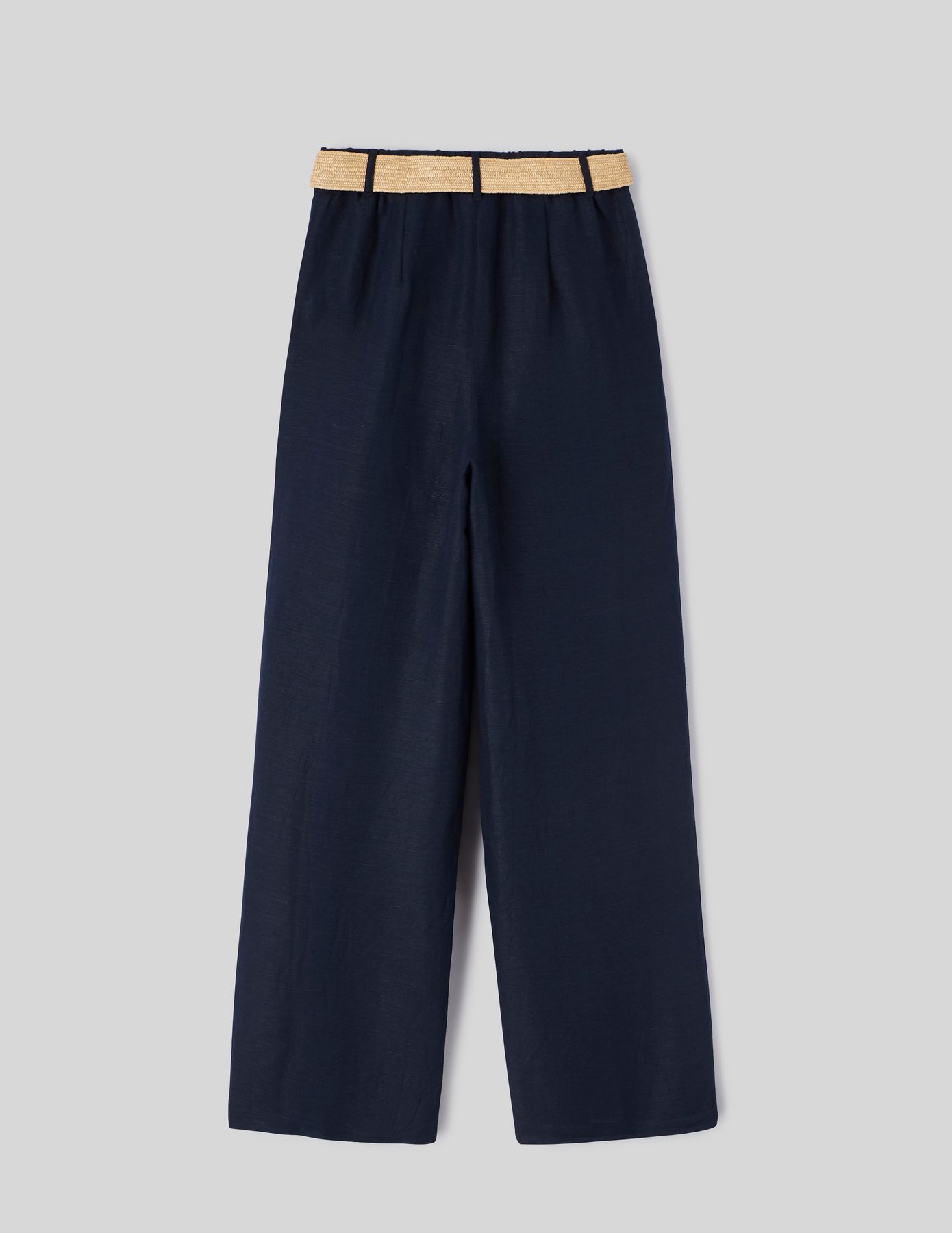 Pantalon lin avec ceinture