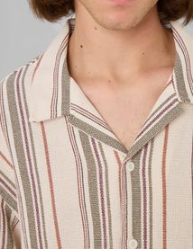 Chemise manches courtes ray&eacute;e