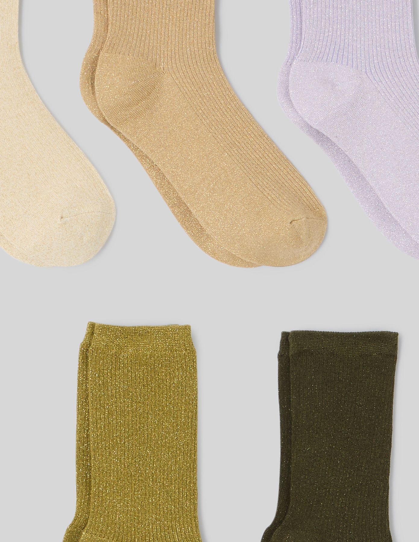 Lot de 5 paires de chaussettes lurex