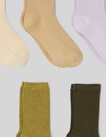 Lot de 5 paires de chaussettes lurex