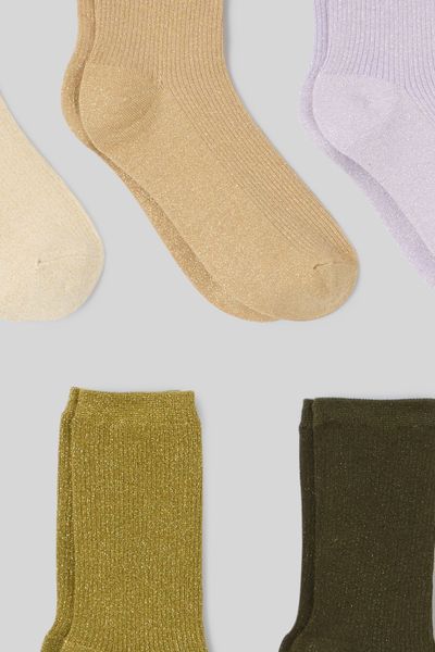 Lot de 5 paires de chaussettes lurex