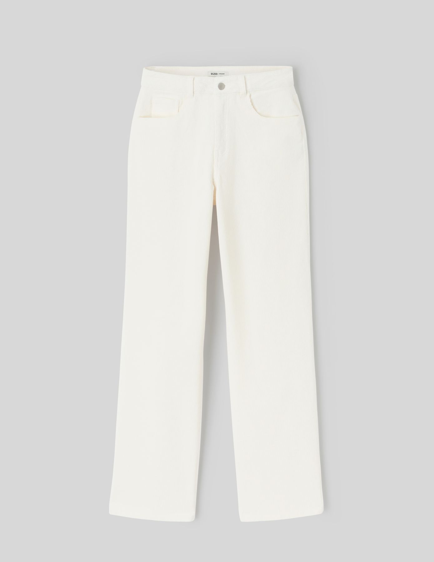 Pantalon straight velours