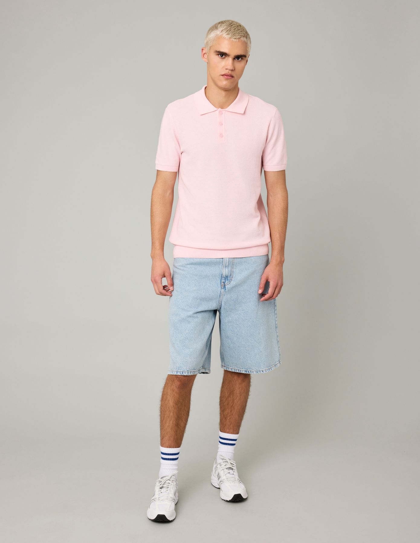 Polo matière fantaisie