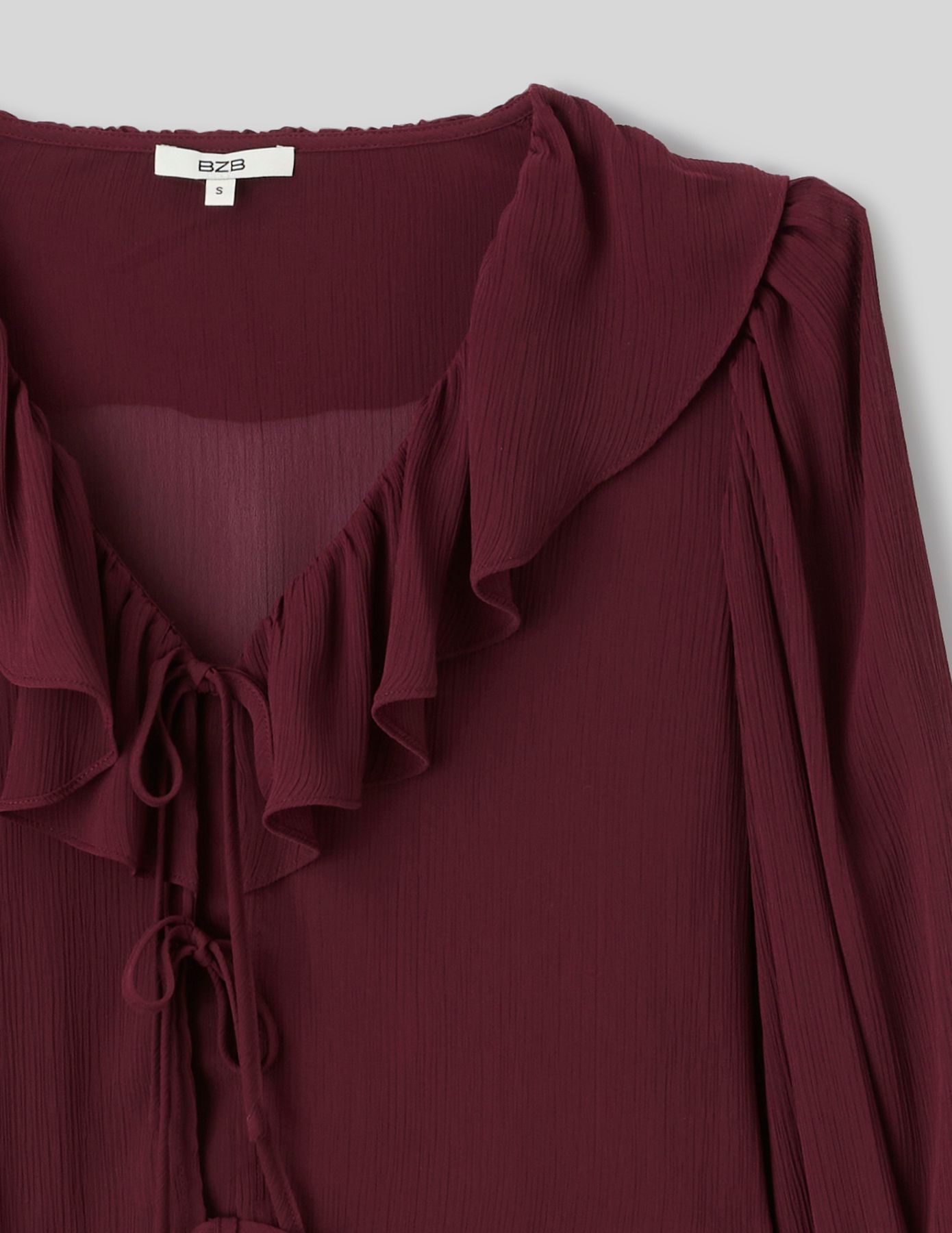 Blouse &agrave; volants