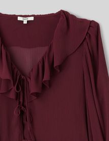 Blouse &agrave; volants