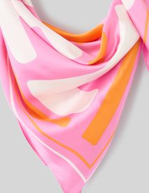 Foulard satin imprimé