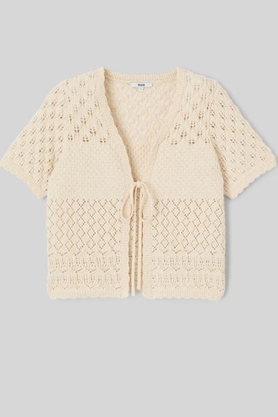Gilet court en crochet