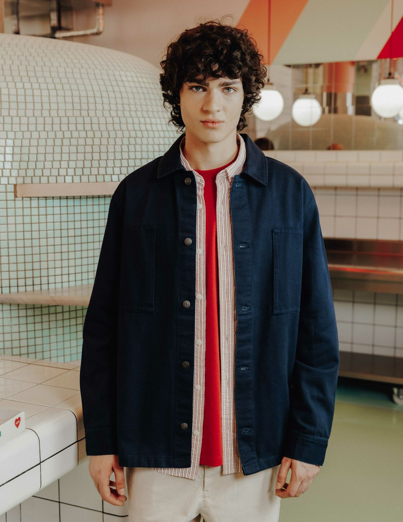 Surchemise en twill unie