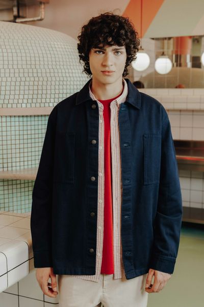 Surchemise en twill unie