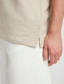 Polo matière fantaisie