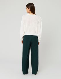 Gilet ajouré à volants