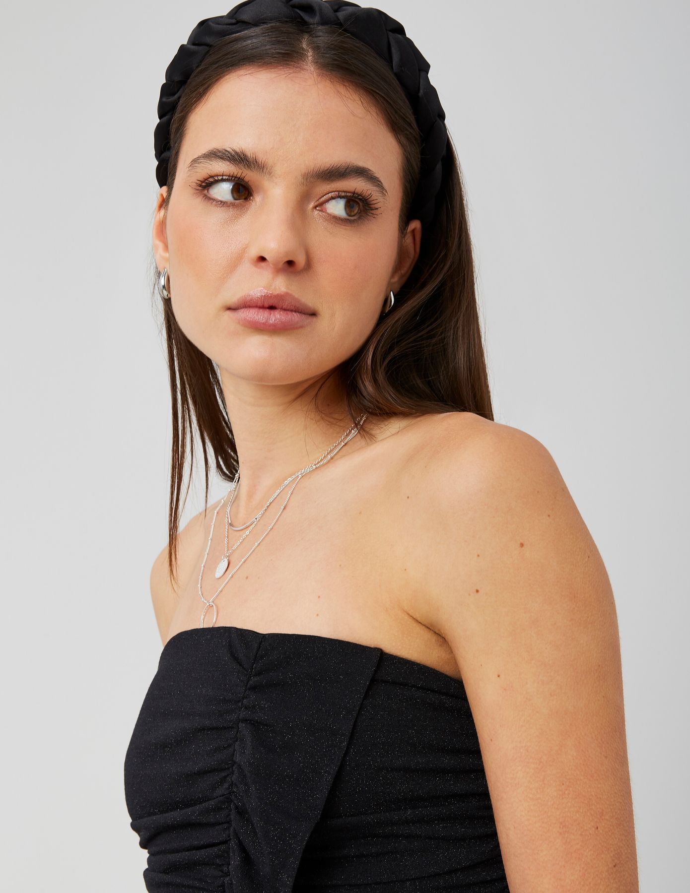 Bustier à volant pailleté